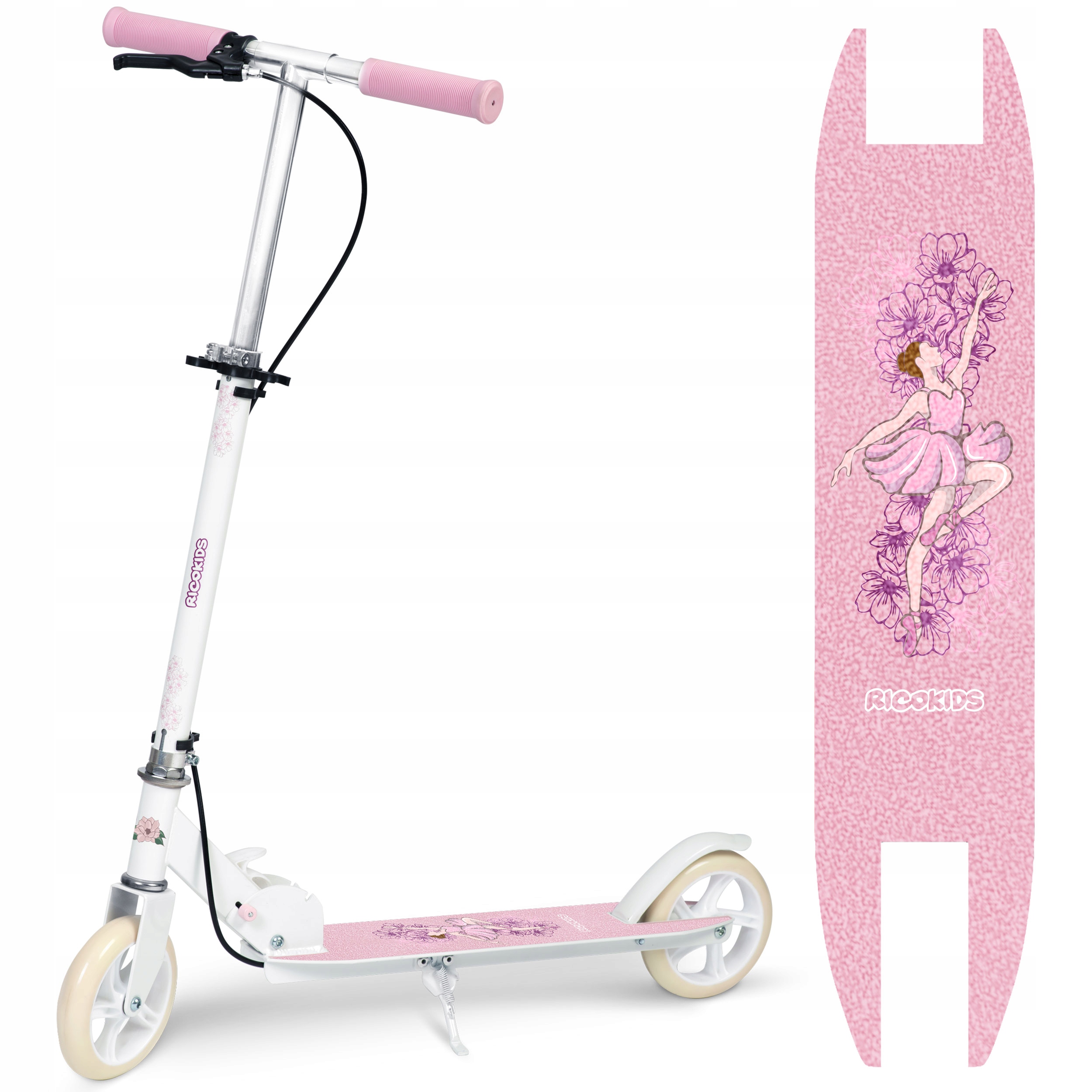 Hulajnoga dwukołowa dla dzieci RicoKids Kodi składana miejska ABEC-7