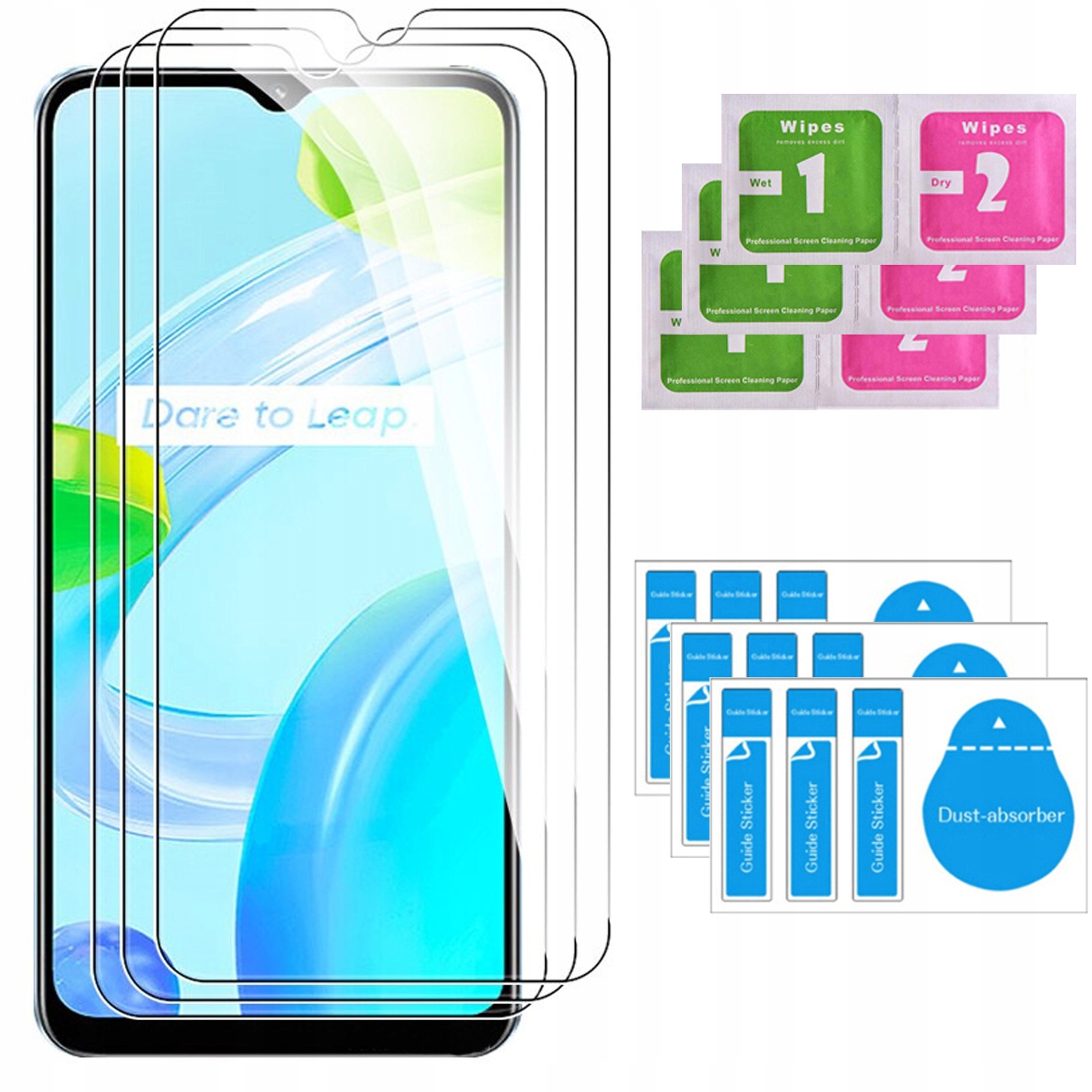 

3x Szkło Hartowane 9H do Realme C33