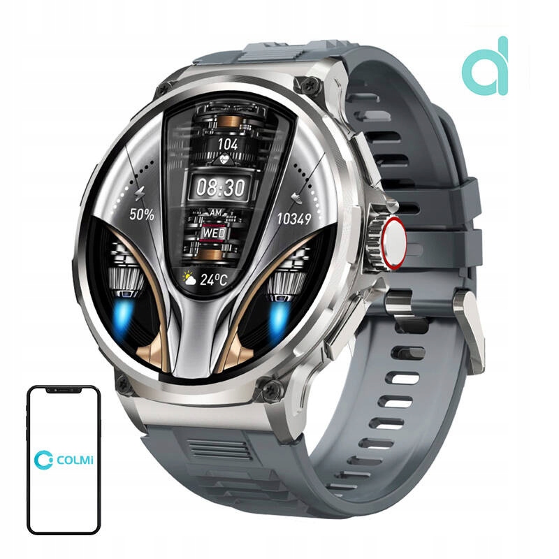 Chytré Hodinky Colmi V69 Stříbrné S Vodotěsností IP68 A Bluetooth 5.2