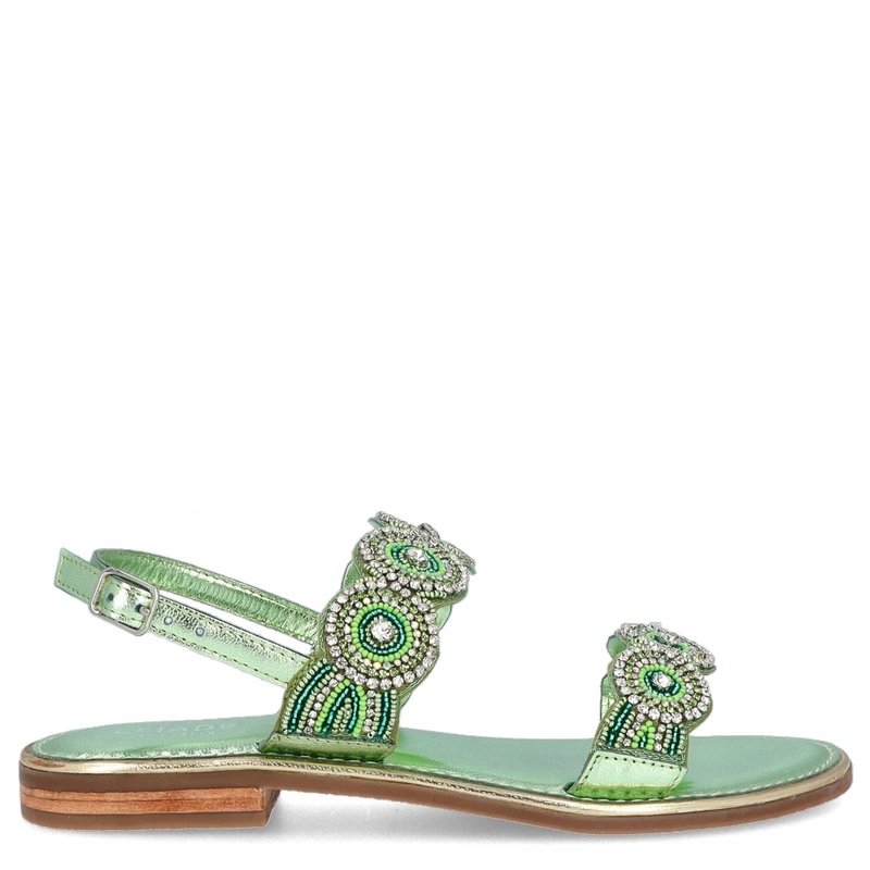 Elegantní ozdobné sandály Lejade 3755 Pistáciové 40