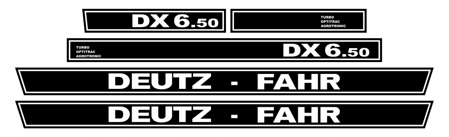 Naklejki ciągnik Deutz-Fahr DX 6.50