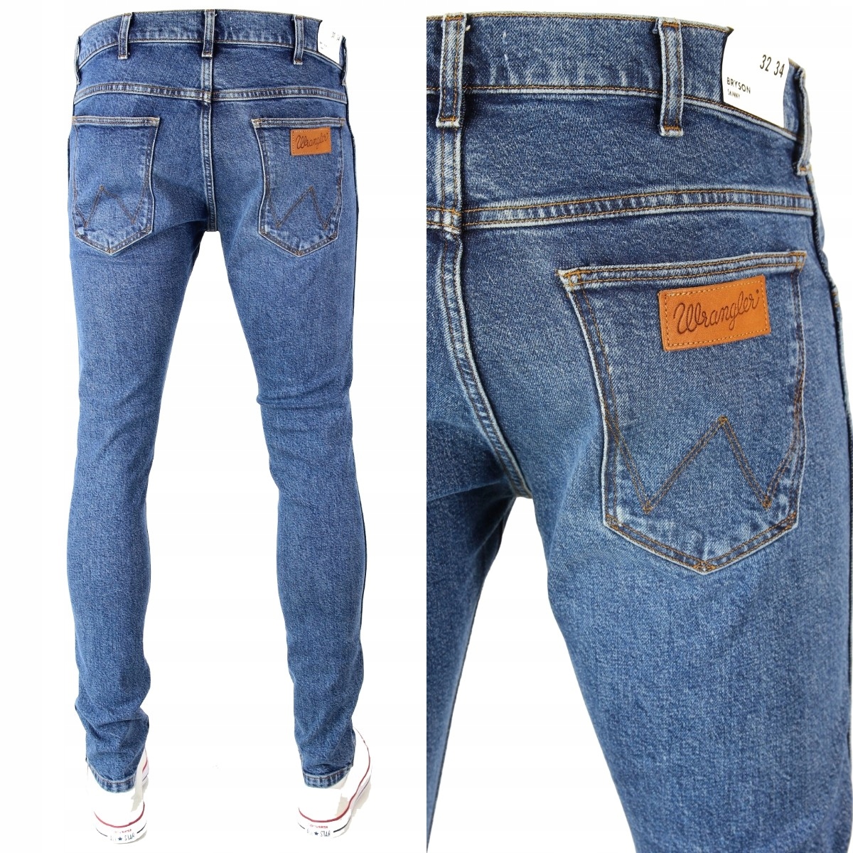

Wrangler Bryson Skinny Spodnie Jeansy W30 L34