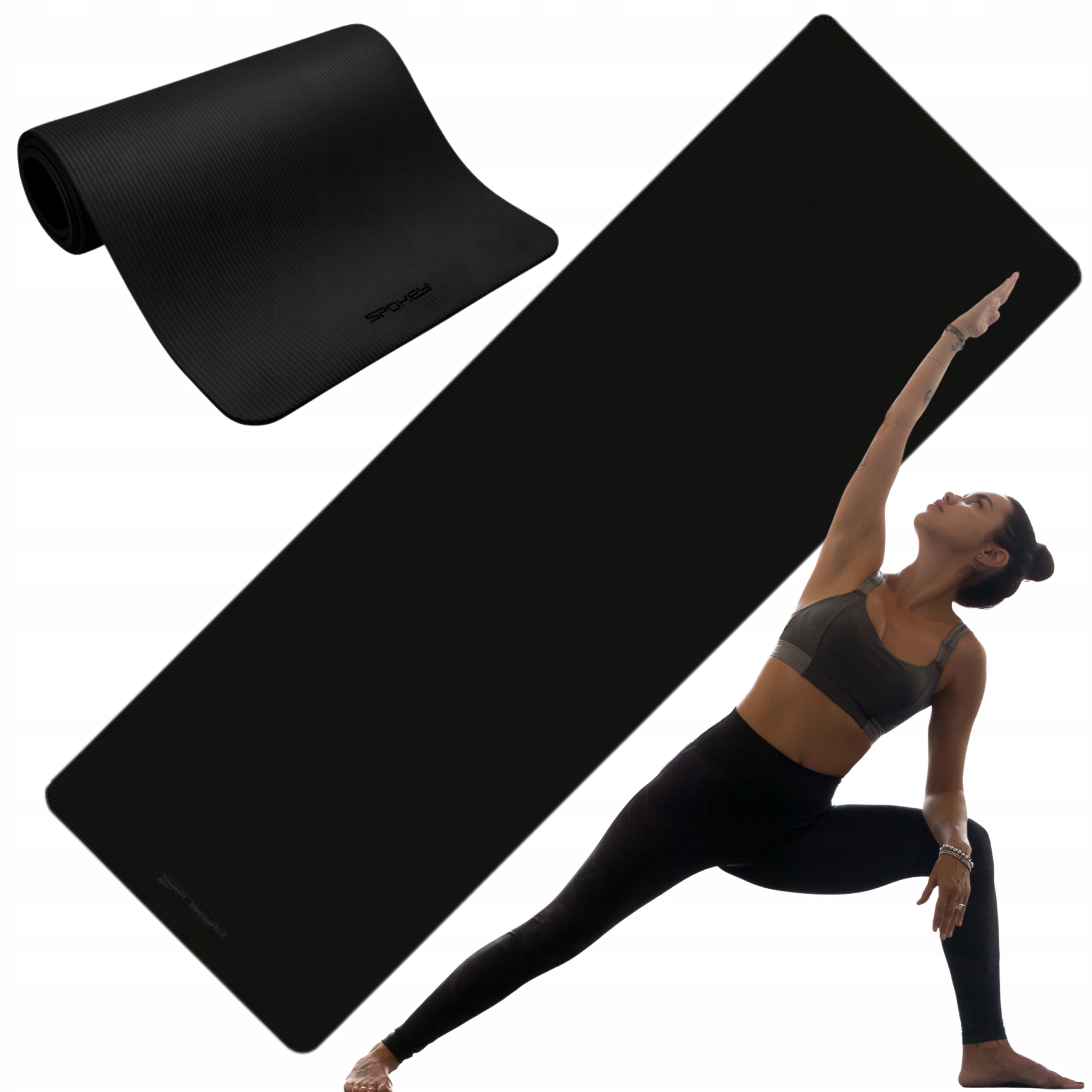 Podložka na cvičení Spokey Softmat 1,5 cm černá