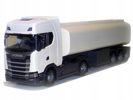 Emek Scania S traktor s cisternou bílý