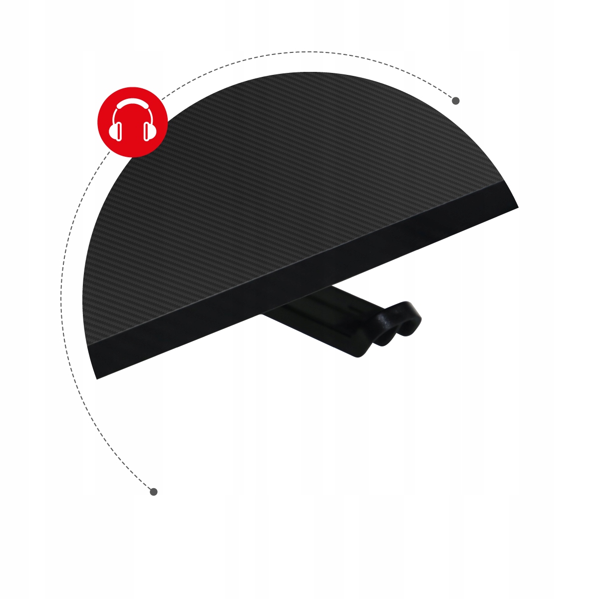 Biurko Gamingowe Narożne Komputerowe Gracza Huzaro Hero 7.7 Black Kolor blatu czarny