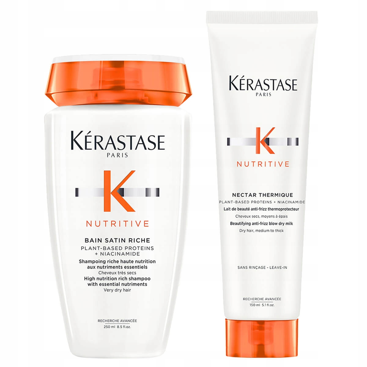 Nutritive Bain Satin Riche 250 ml + Nectar Thermique 150 ml – zestaw