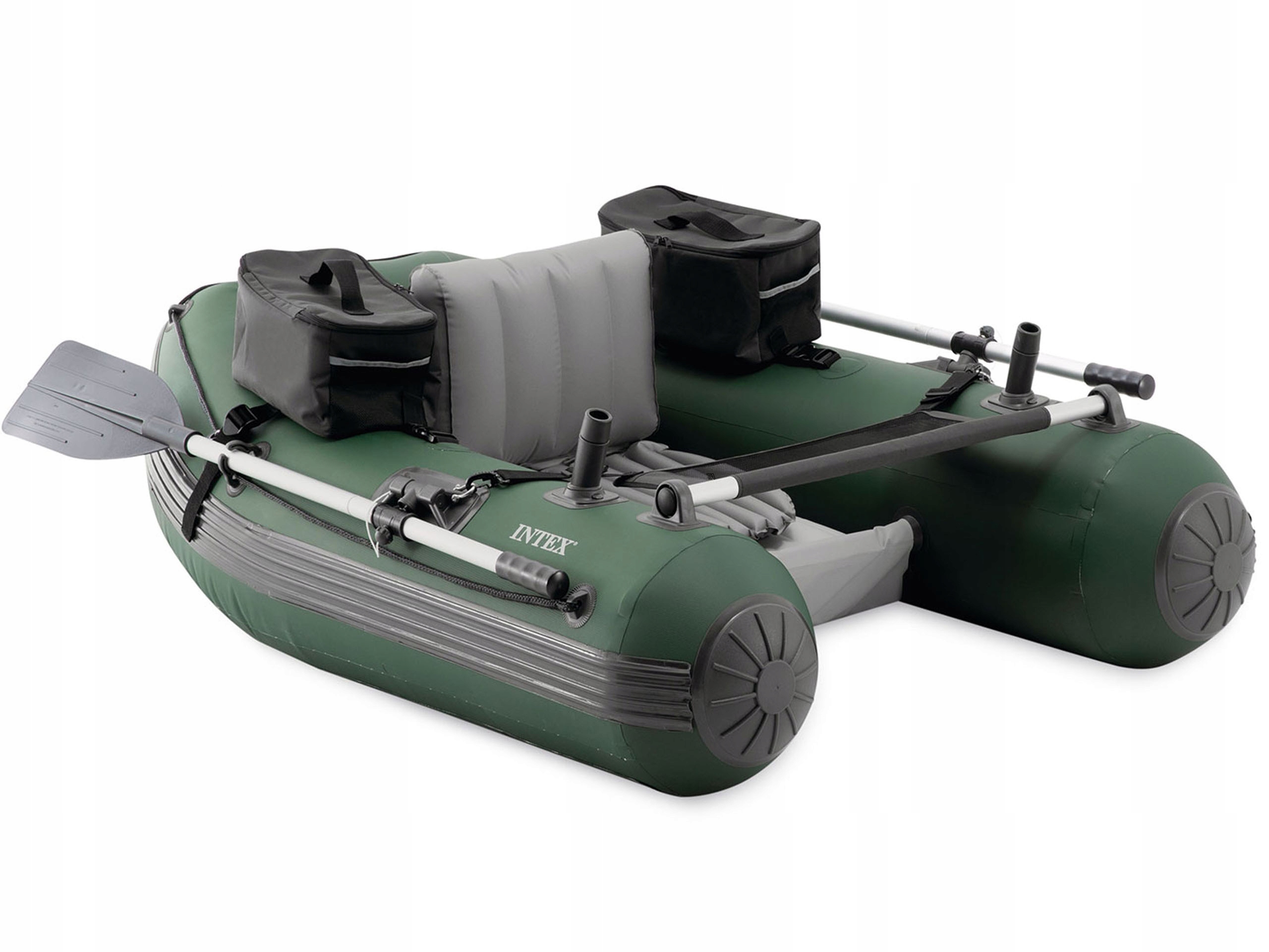 Raft Intex Nafukovací Loď Rybářský člun Vesla Taška Batoh Pumpička