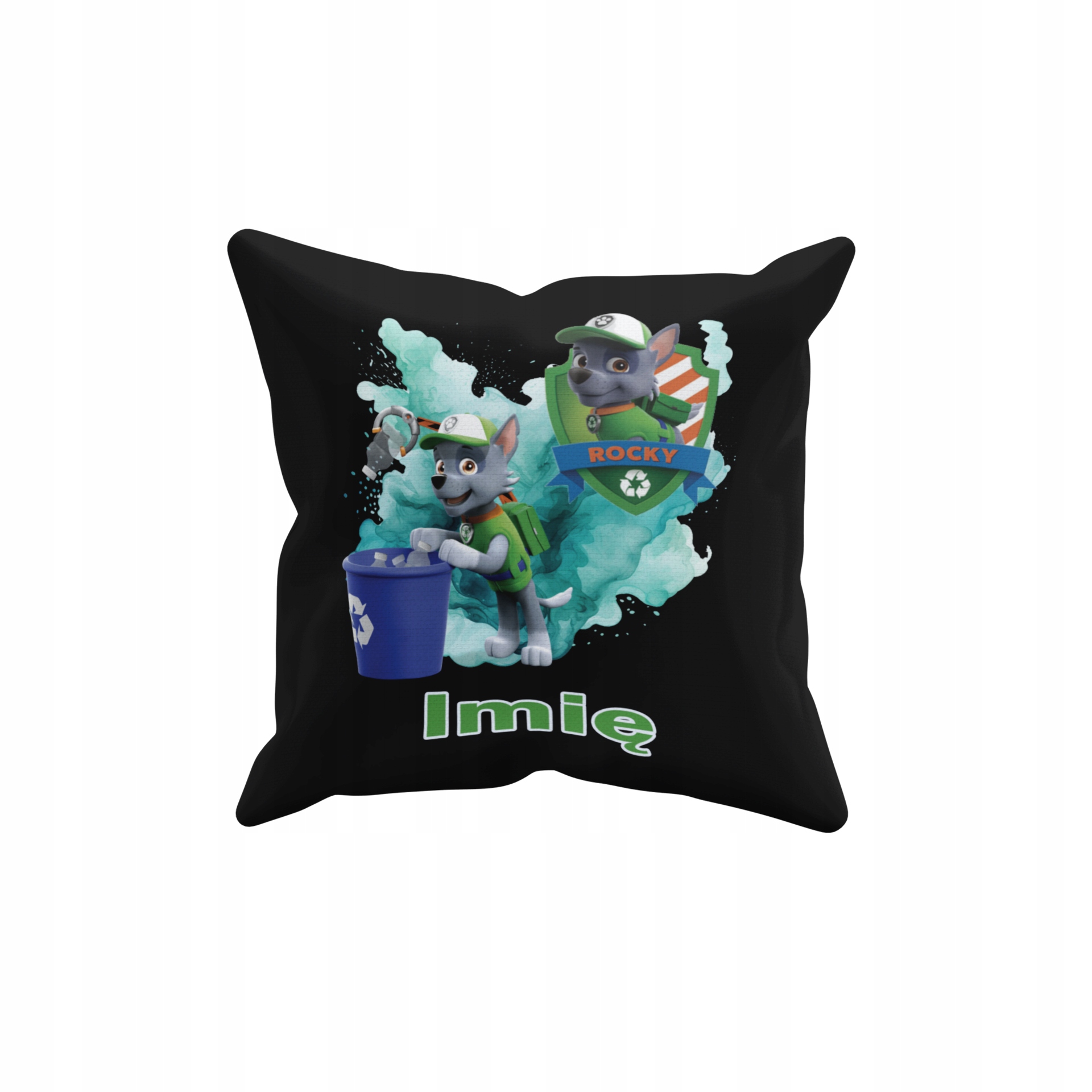 POSZEWKA NA PODUSZKĘ JAŚKA DO PRZEDSZKOLA PSI PATROL ROCKY + IMIĘ GRATIS Waga produktu z opakowaniem jednostkowym 0.5 kg