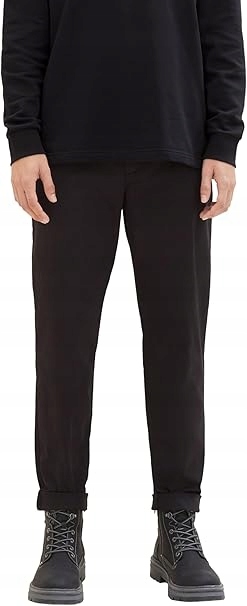 Tom Tailor Černé Pánské Kalhoty Casual Rovné Dlouhé XL 7AA