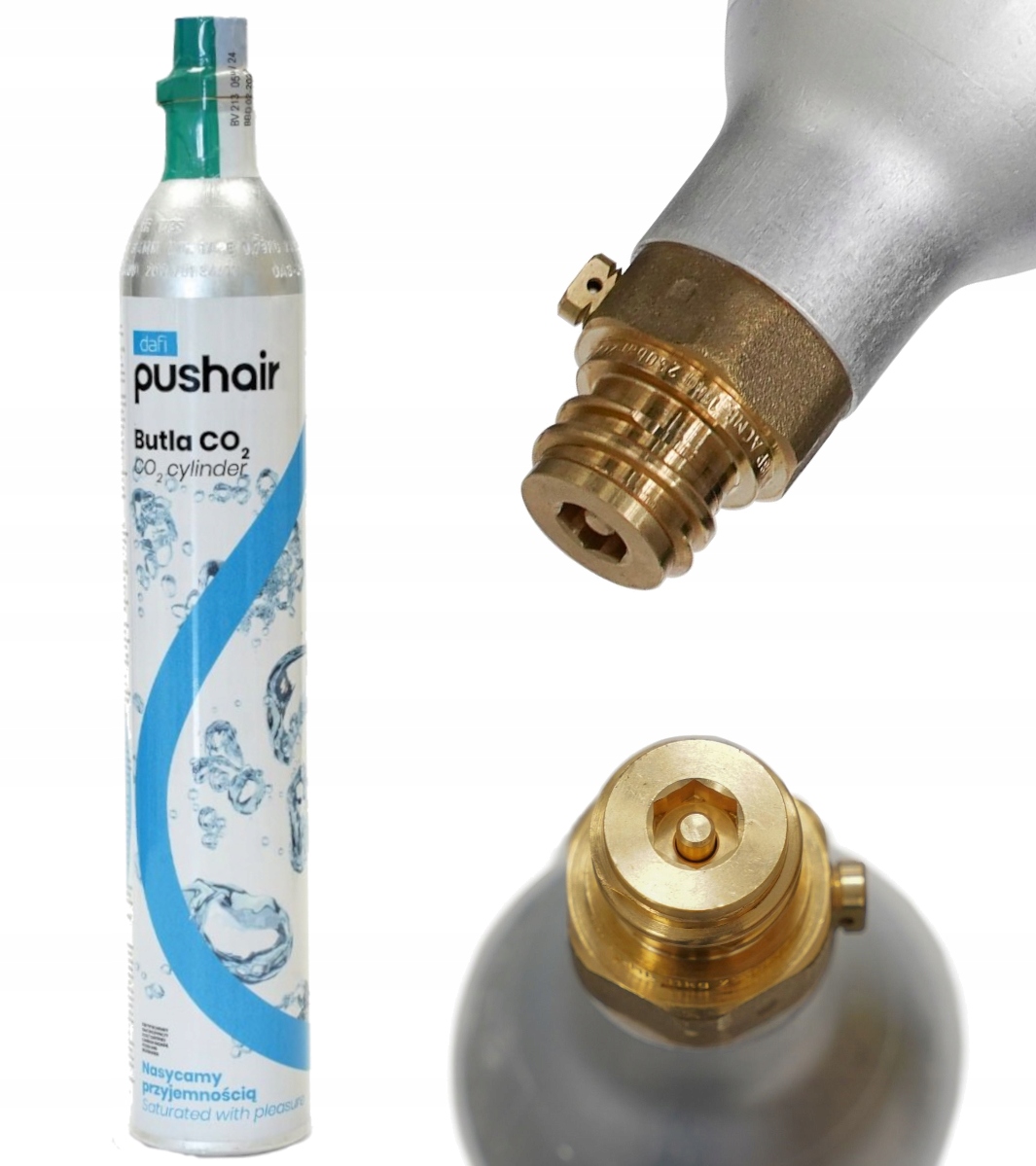 Dafi Pushair Cylinder bombička CO2 do saturátoru potravinářský plyn 425 g