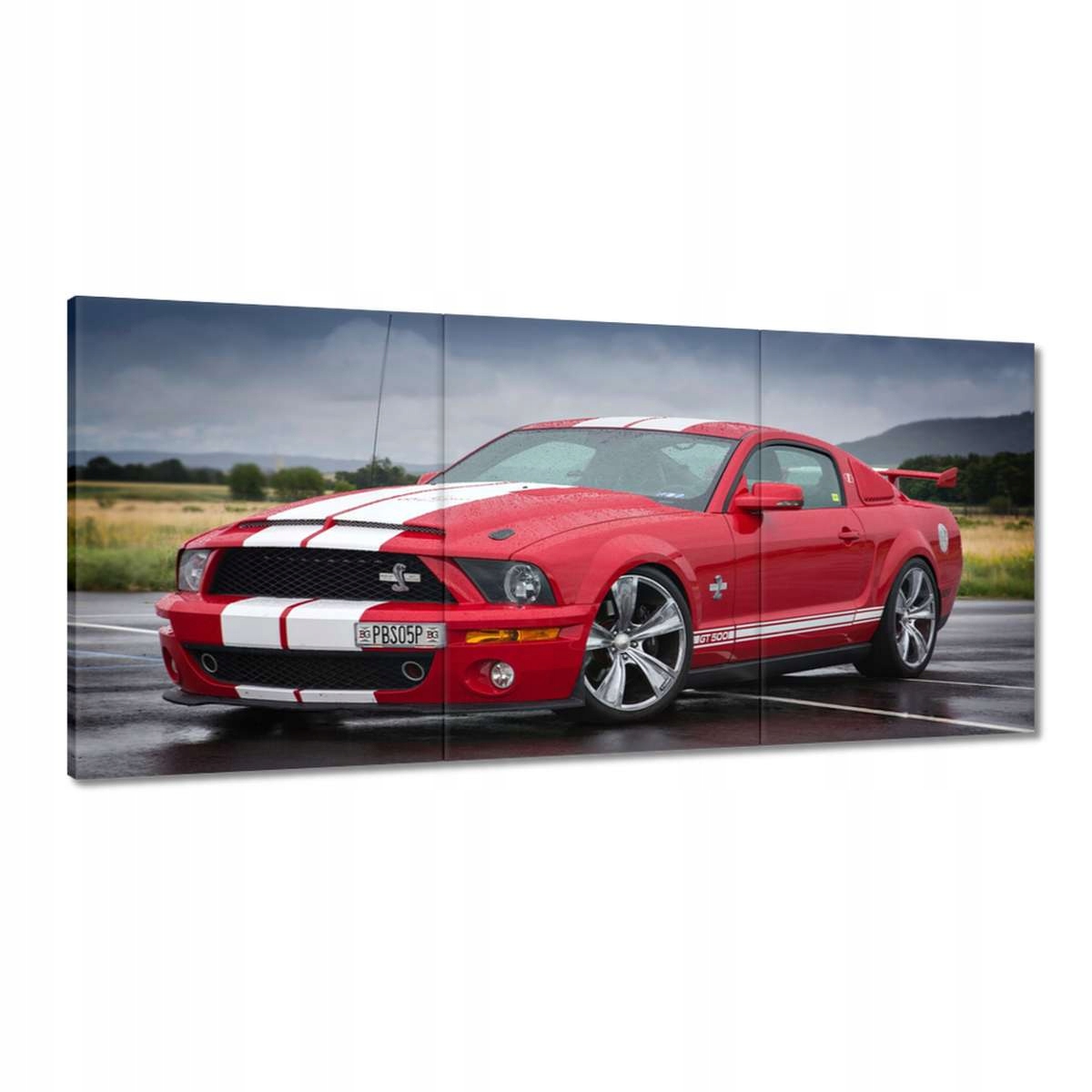 Obrazy 210x100 Červený Ford Mustang Usa
