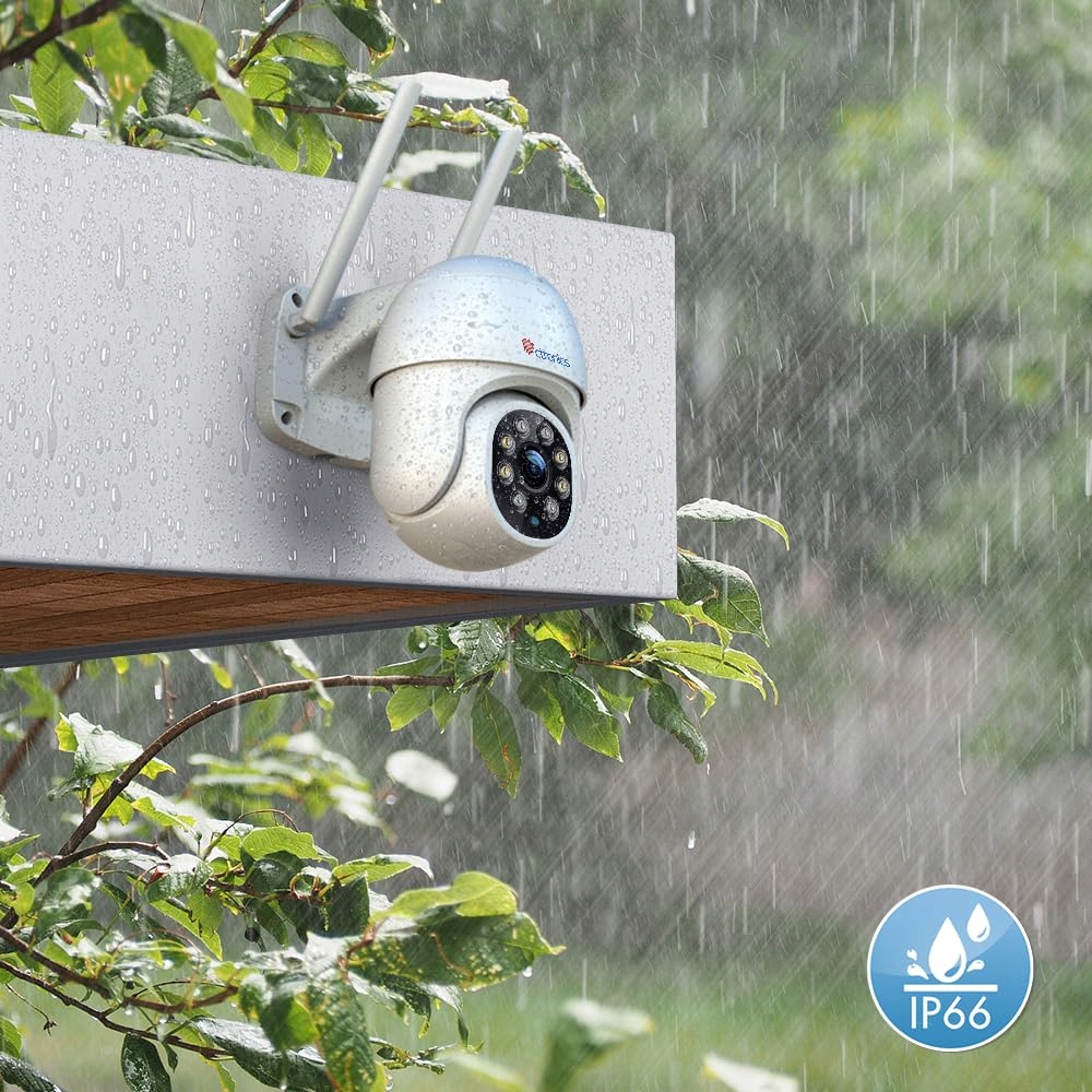 CTRONICS Kamera Zewnętrzna PTZ WiFi 2K IP Bezprzewodowa Detekcja Osób — miniatura 8