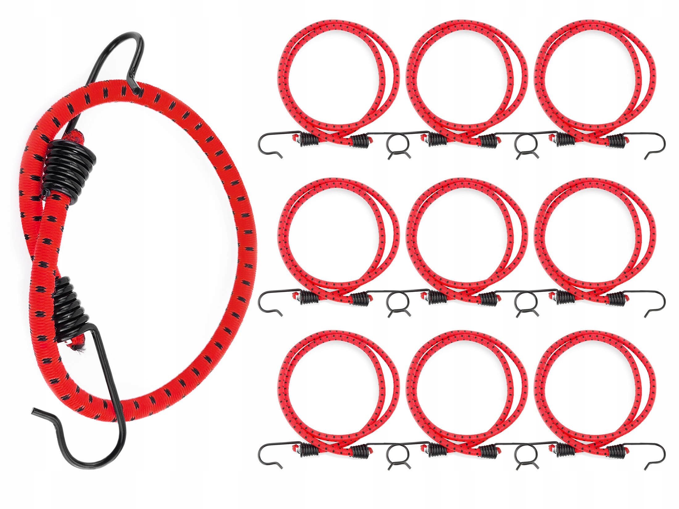 Elastická expandérová šňůra do zavazadlového prostoru – bannery – plachty 70 cm 10 Ks.