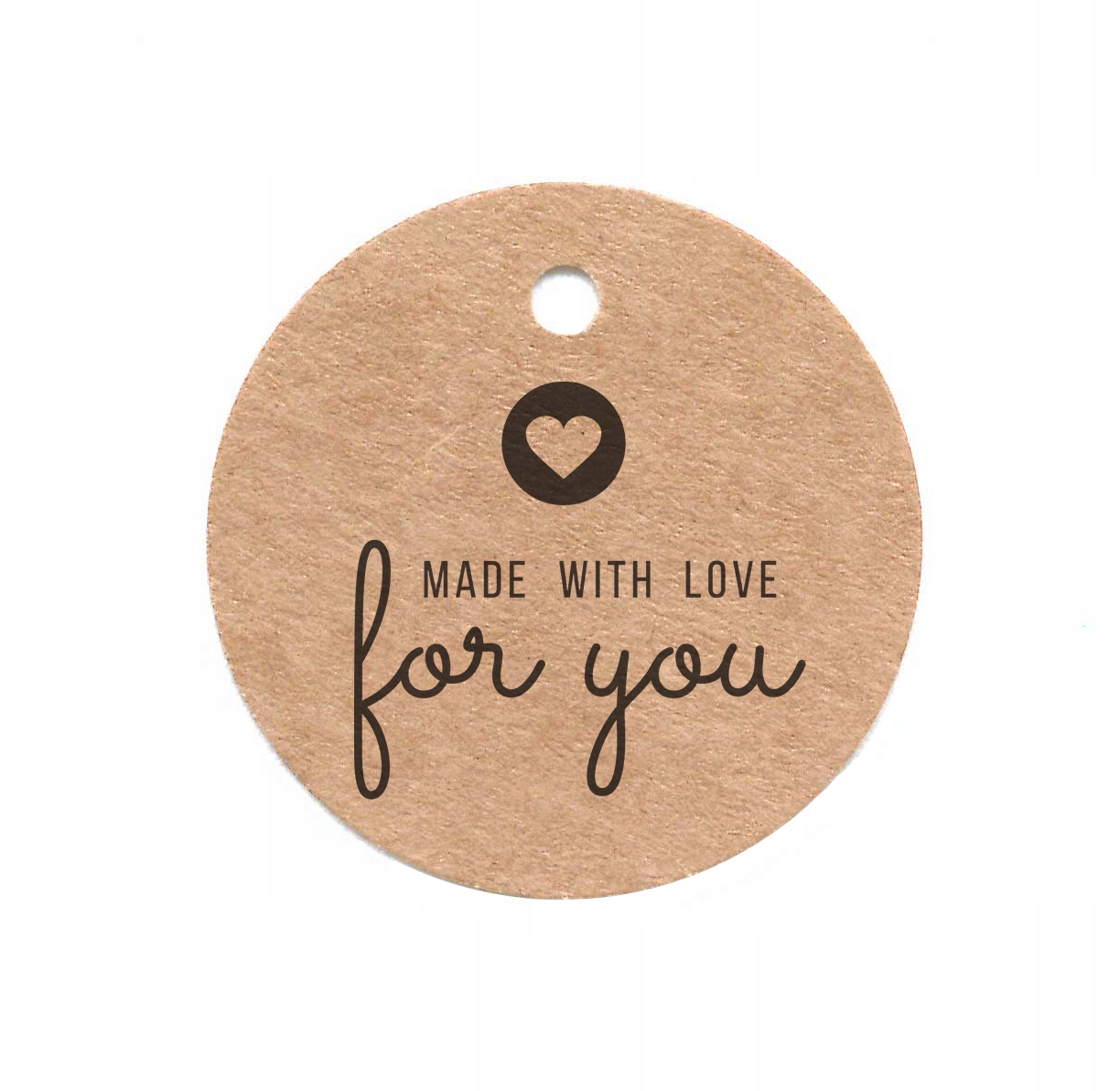 

Eko kartonowe zawieszki etykiety Made With Love 10