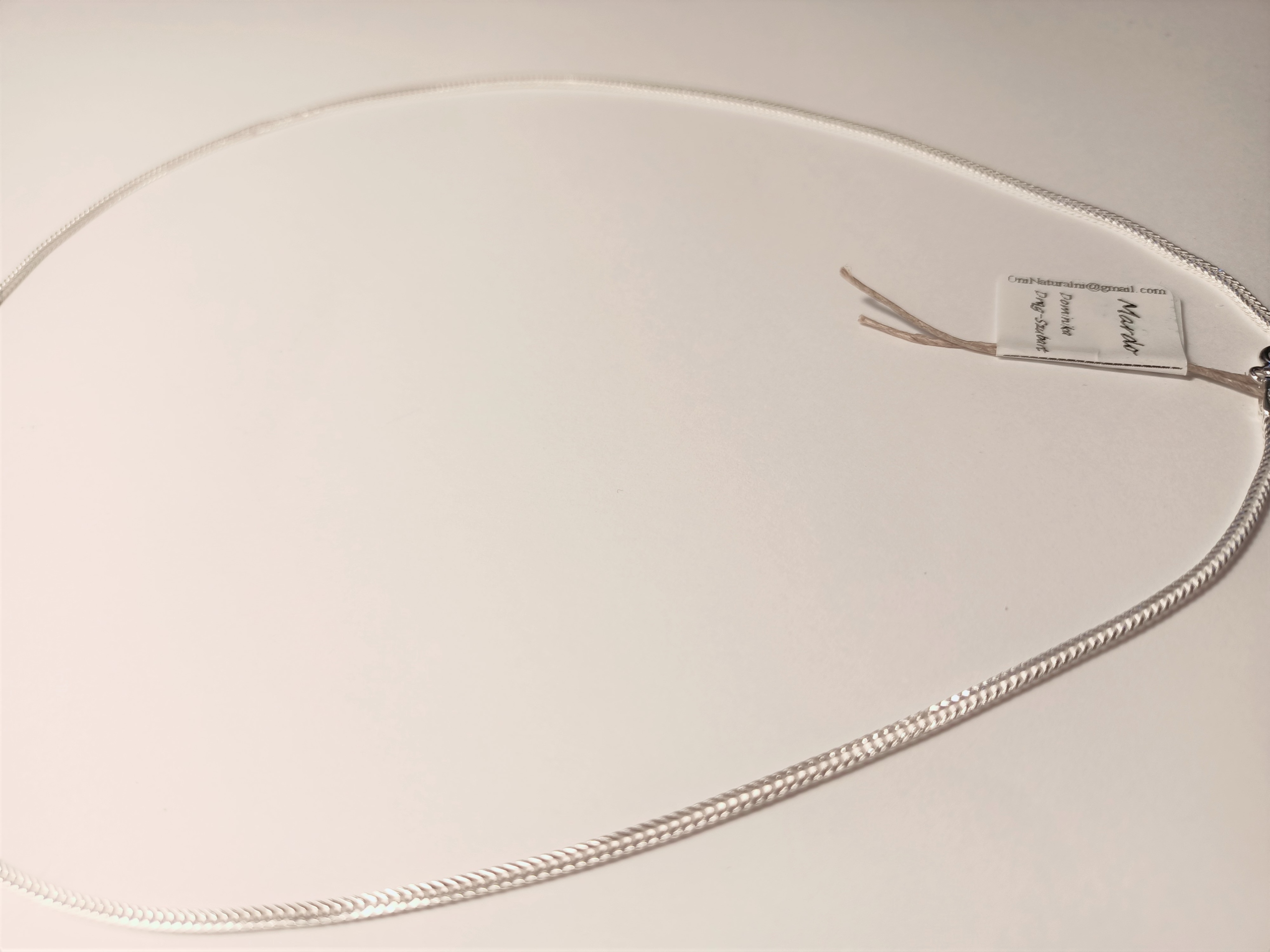 ŁAŃCUSZEK SREBRNY LISI OGON 50 CM 1,6 mm