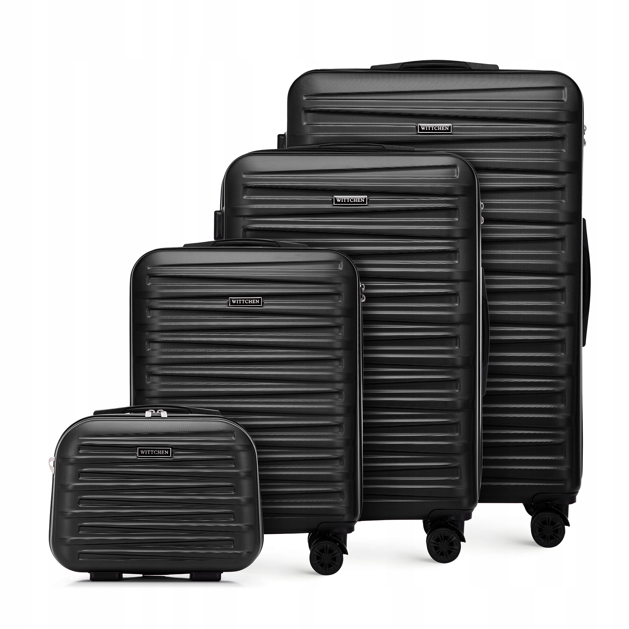 Komplet walizek Wittchen Abs 56-3A-00K-11 czarny