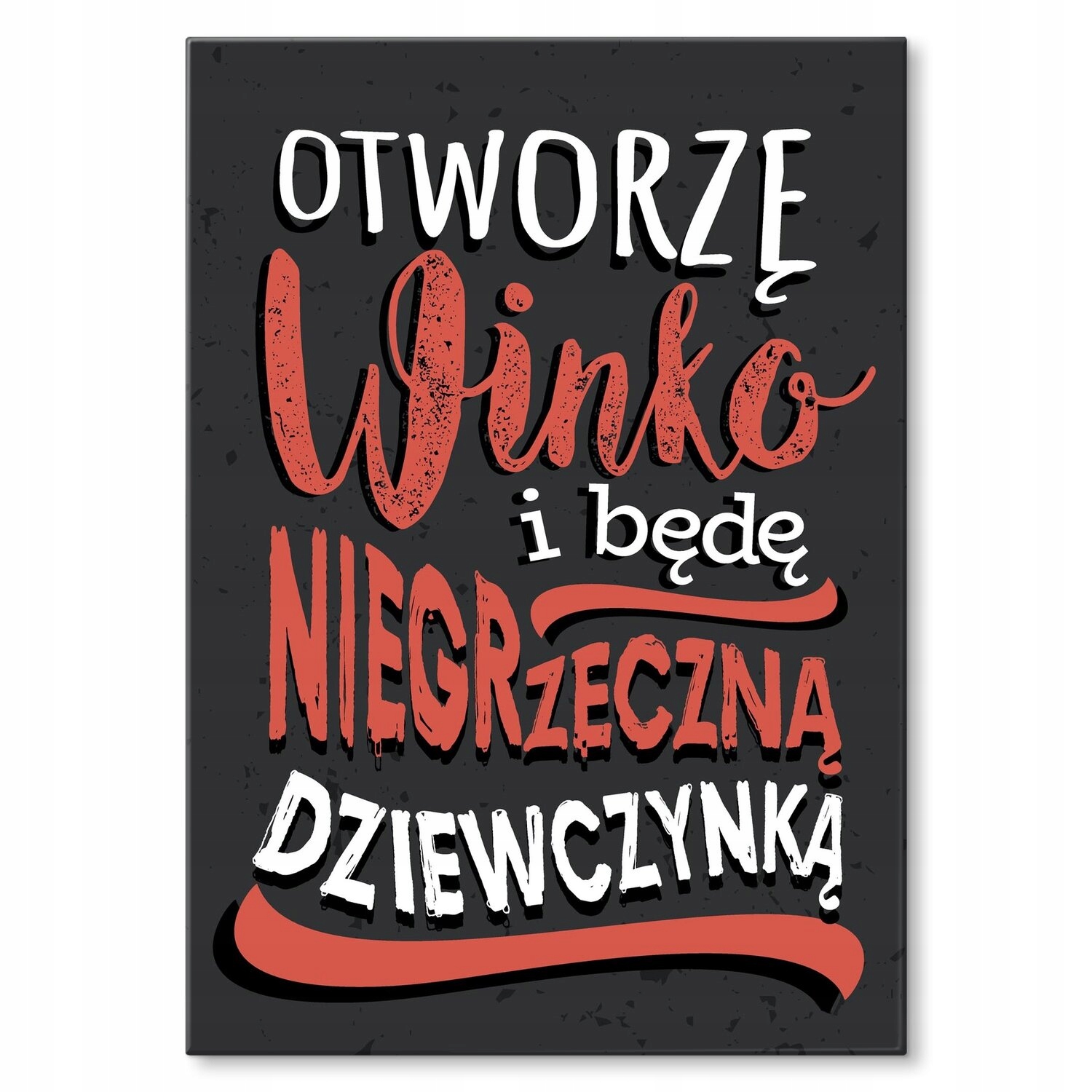 Kovový plakát Nezbedná holčička Dárek 22 x 31 cm