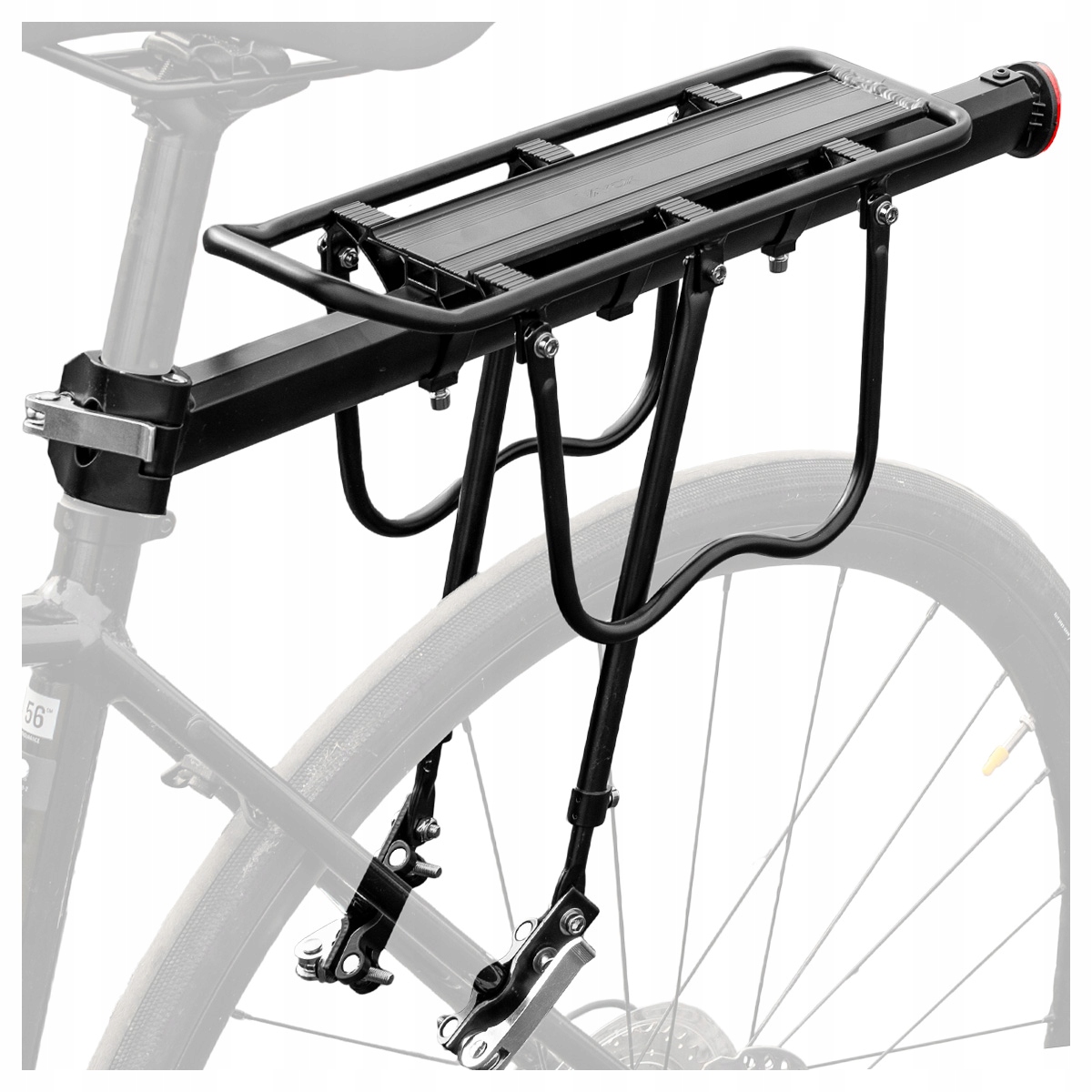 Bagażnik Rowerowy Uniwersalny Aluminiowy Tylny Na Rower Mocny 50KG Vayox
