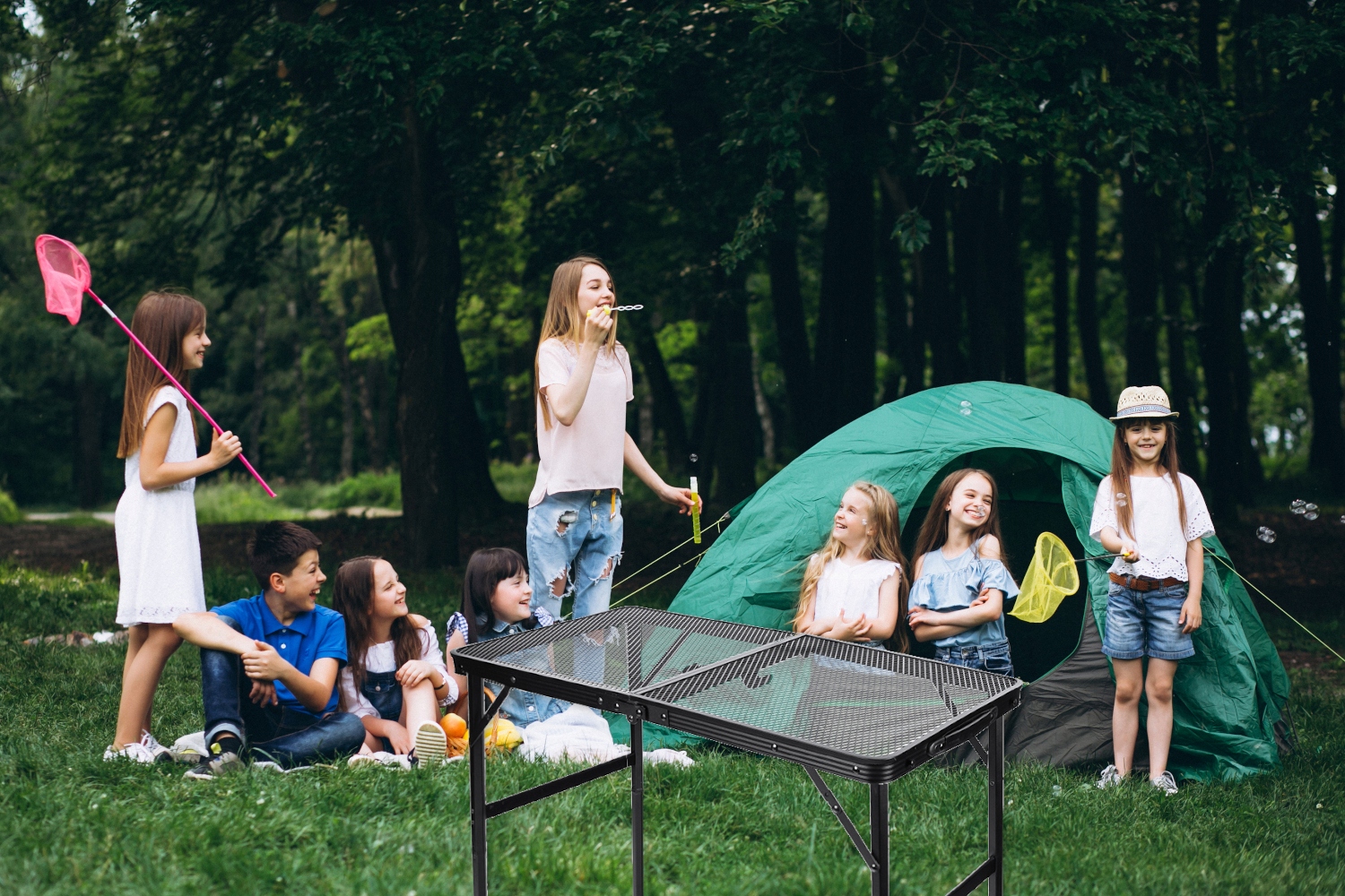 STÓŁ STOLIK CATERINGOWY TURYSTYCZNY składny REGULOWANY ALUMINIOWY 80x40 cm Maksymalne obciążenie 20 kg