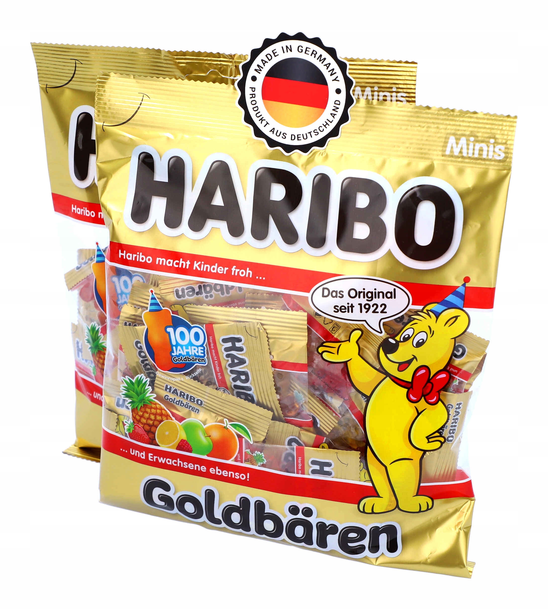 Haribo MINI żelki Złote Misie Owocowe 250 g DE Goldbaren Małe Paczuszki Rodzaj żelki