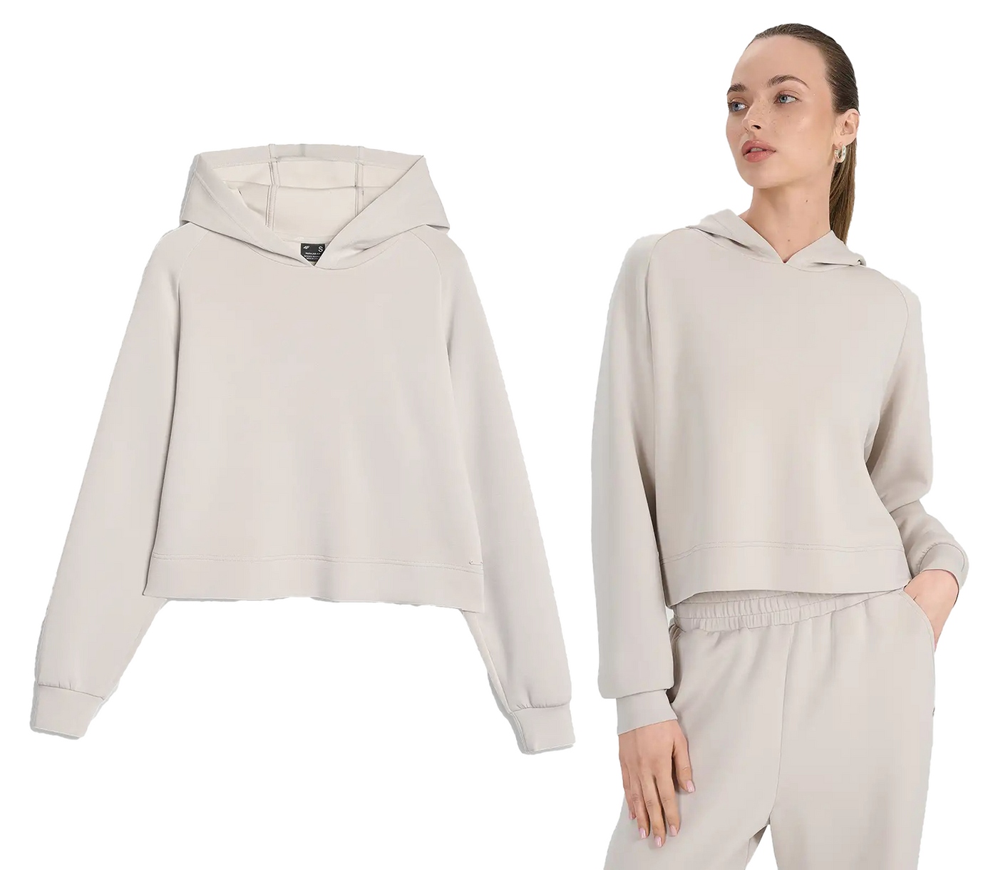 Dámská Mikina 4F F1562 světlá a jemná béžová Xs