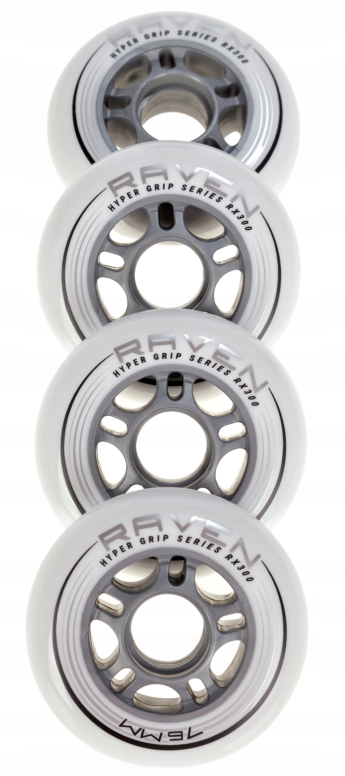 Kółka do rolek białe RAVEN 82A PU 76mm Komplet 4 sztuk B Kod producenta 692512