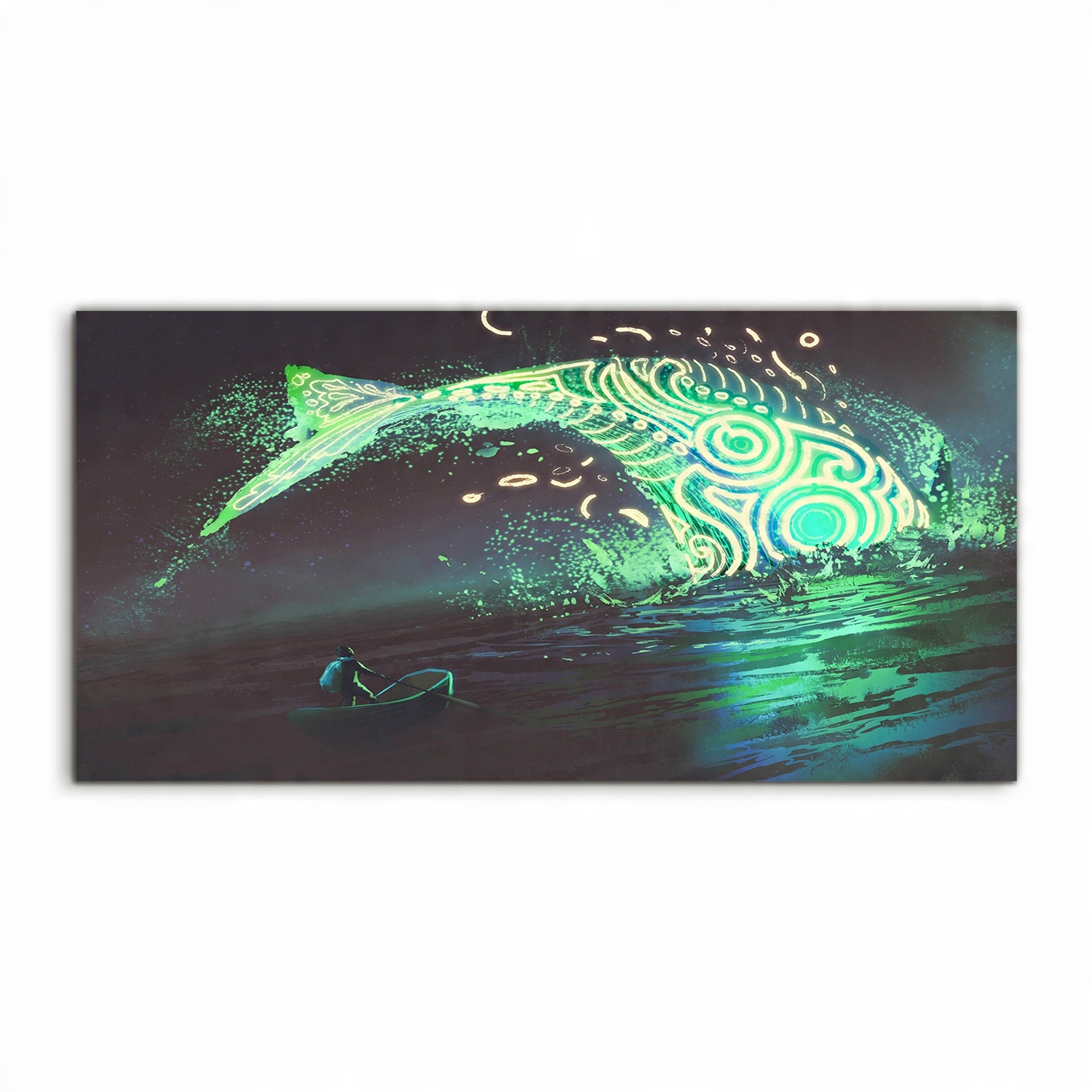 

Fotoobraz 140x70 na ścianę Fantasy Art Łódka Woda