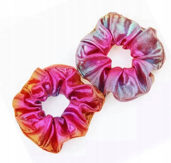 GUMKI DO WŁOSÓW SCRUNCHIES ZESTAW TĘCZOWE GRATIS Cechy frotka