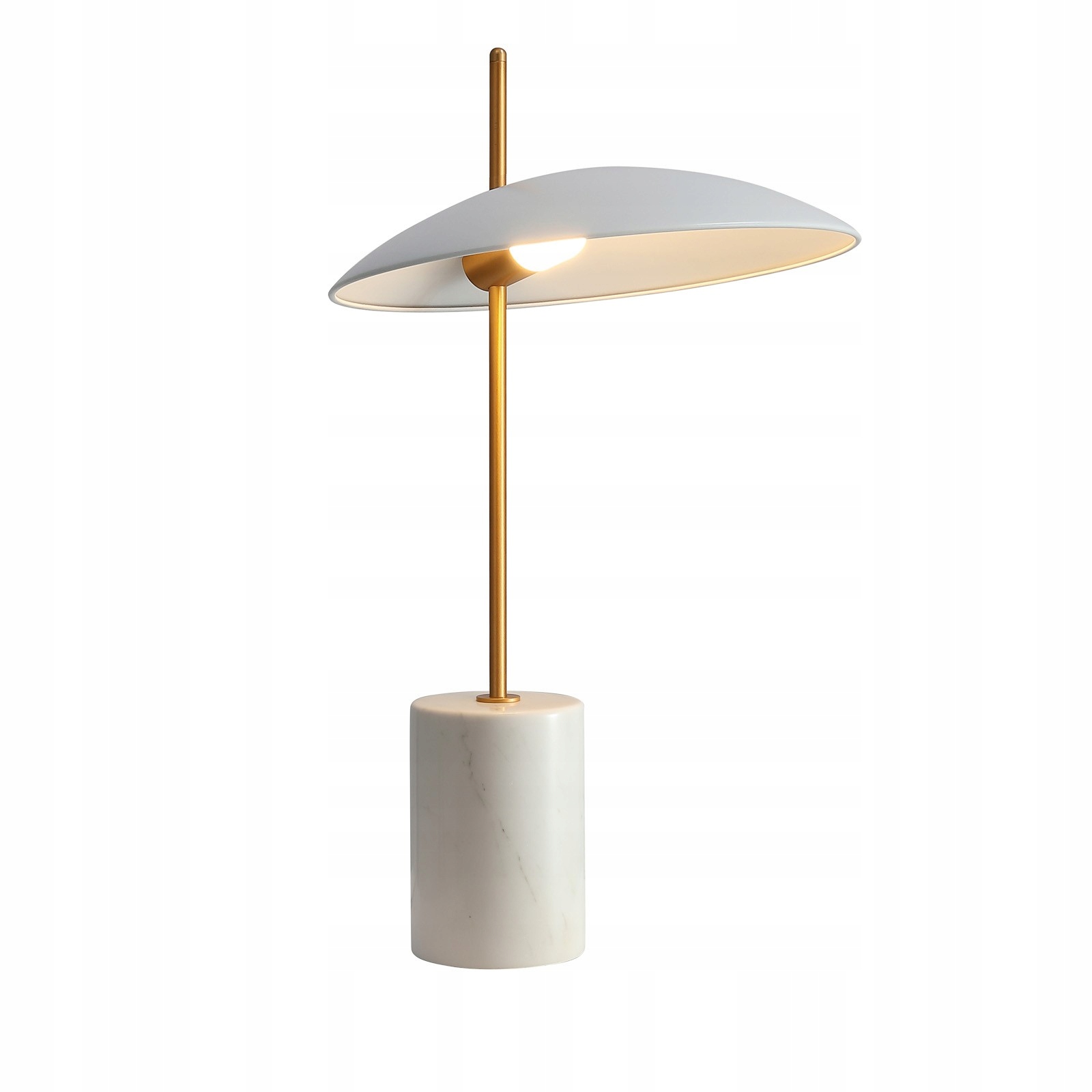 Vilai TB-203342-1-WH Nowoczesna lamka stojąca Led z marmurową podstawą