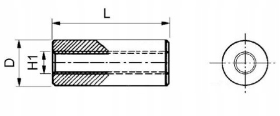 DYSTANS TULEJKA DYSTANSOWA NYLON 4mm do PCB 20szt Producent Inna
