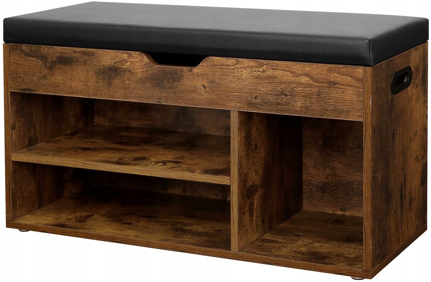 Regál na topánky s sedadlom Loft, drevený