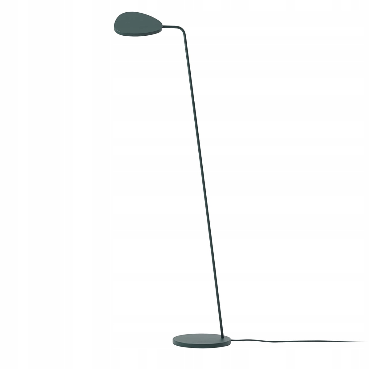 Muuto Leaf Podlahová lampa Tmavozelená