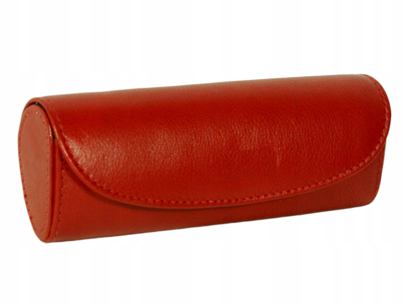 Kožené pouzdro na červené brýle, měkká kůže, malé rozměry