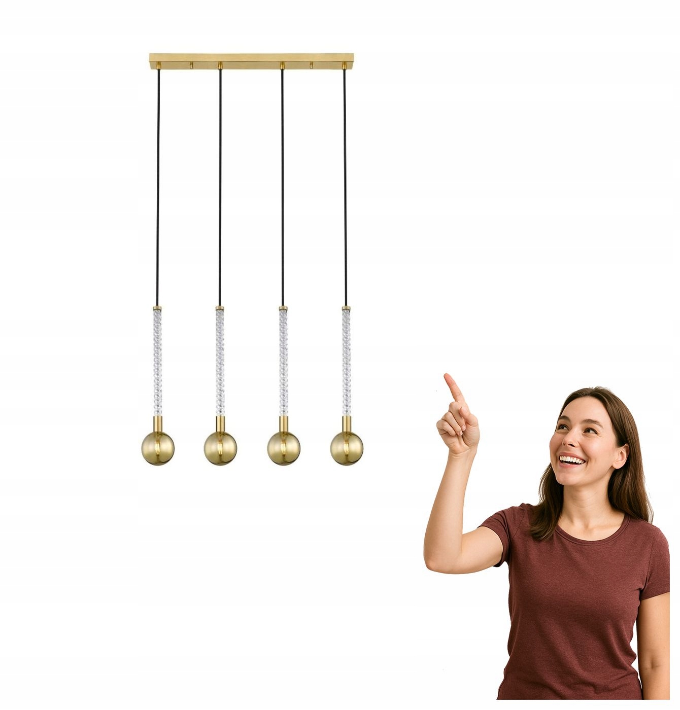 Závěsná lampa Mida P0583-04A-2GHF Zuma Line