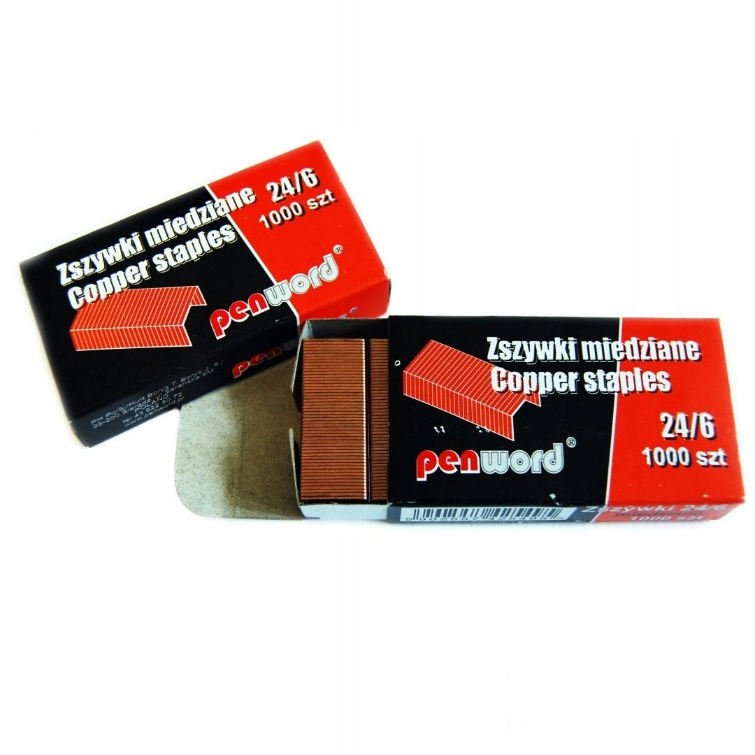 

Zszywki miedziane Penword 24/6, 1000 szt.