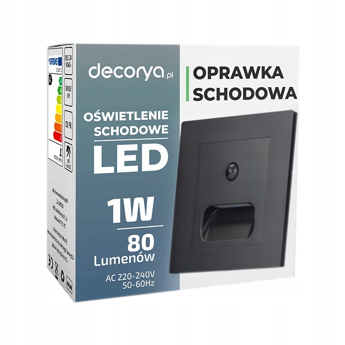 

Lampka Schodowa Kwadratowa Czujnik Ruchu Zmierzchu