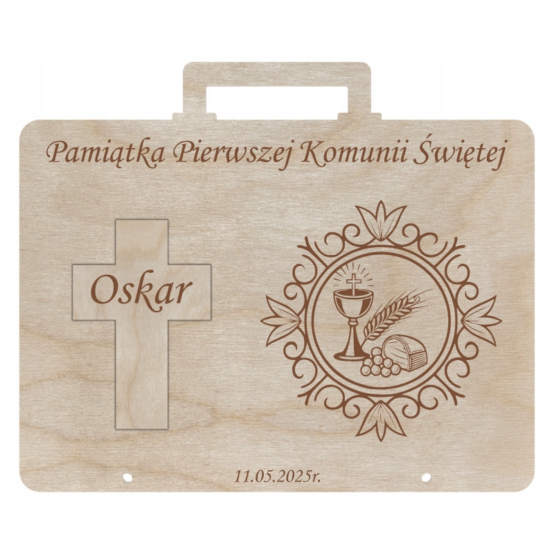 KARTKA NA KOMUNIĘ PIERWSZA KOMUNIA ŚWIĘTA WALIZKA KOMUNIJNA PAMIĄTKA Marka inna