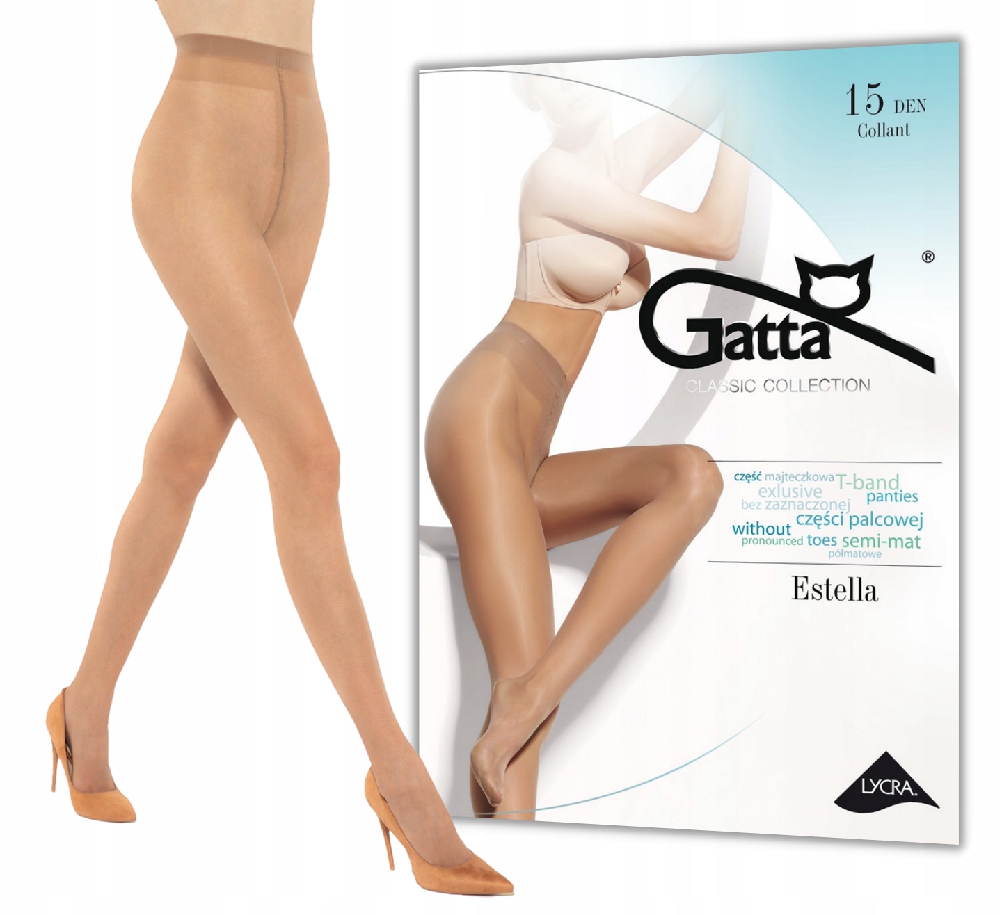 

Rajstopy damskie Gatta Estella 15 Den 2-S Daino