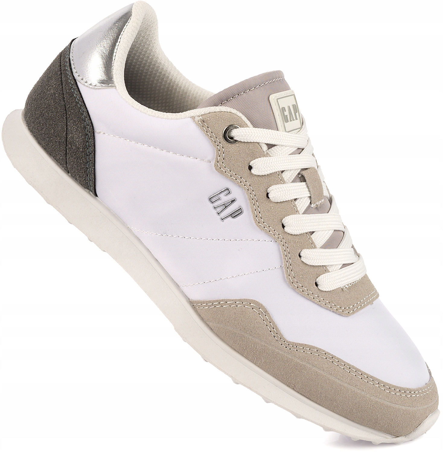 Gap Damskie Buty Sneakersy Sportowe Białe Zamsz r. 38