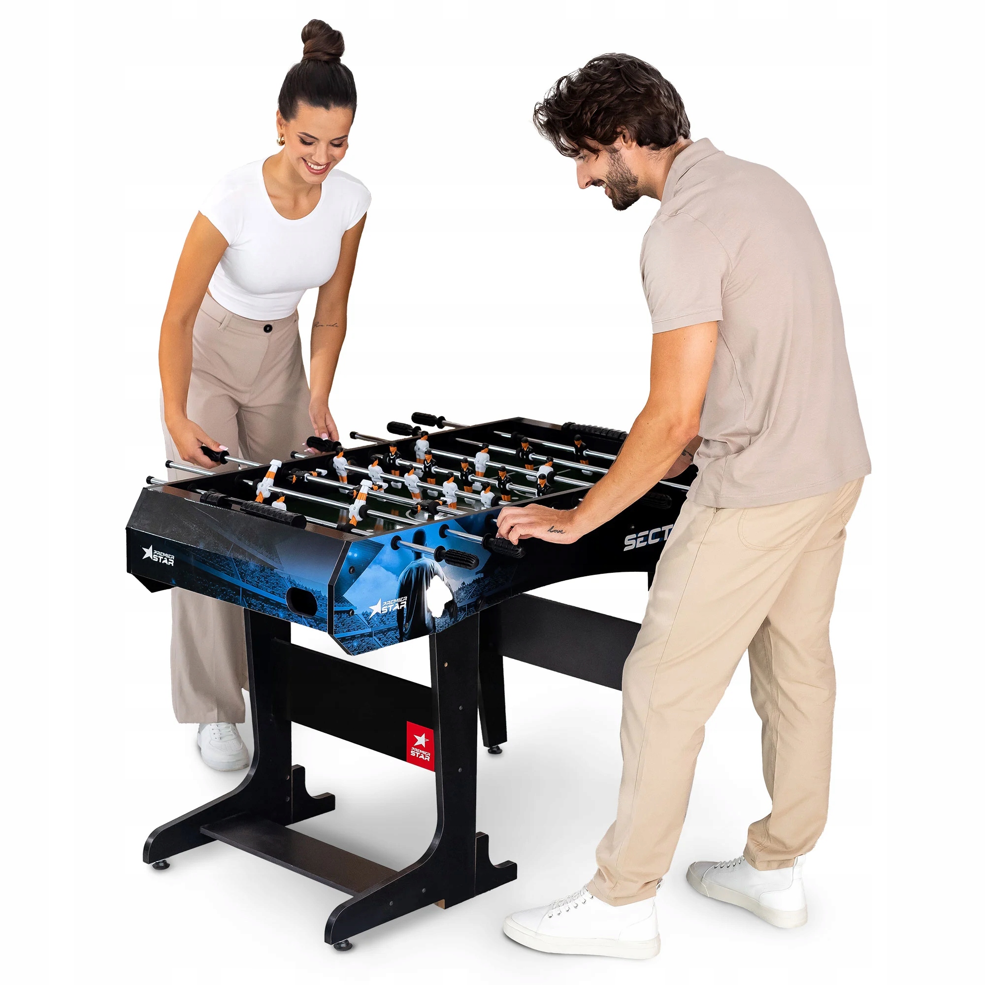 Stolní skládací fotbal Sector černo-modrý