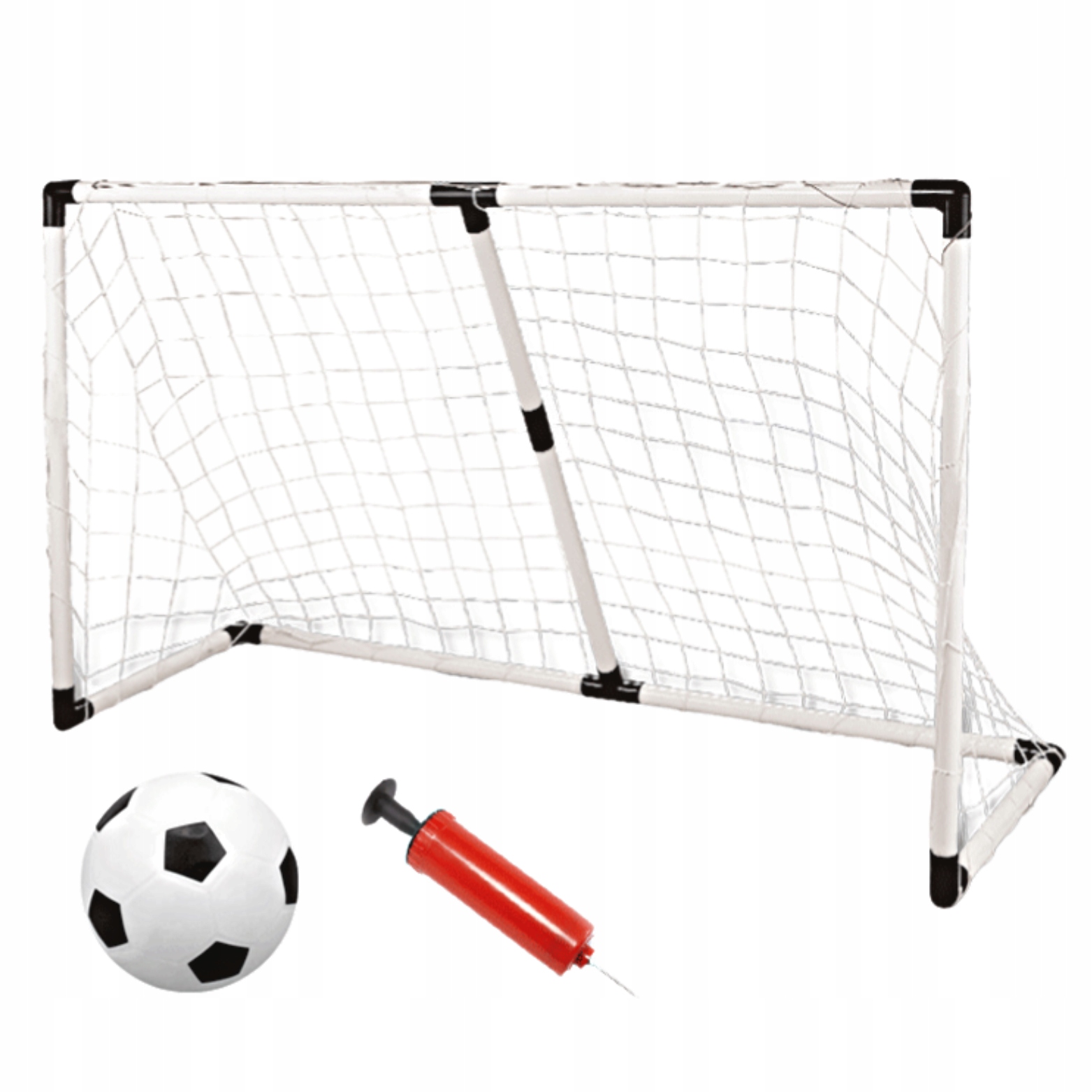 Duża Bramka Piłkarska Do Piłki Nożnej Treningowa Zestaw Piłka Pompka 158 cm