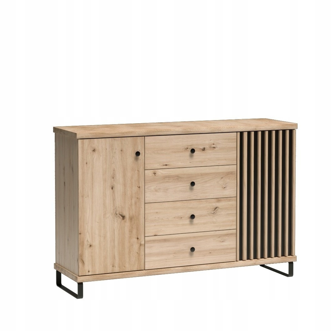Komoda Almeria 142,1 cm do obývacího pokoje Ložnice Dub artisan
