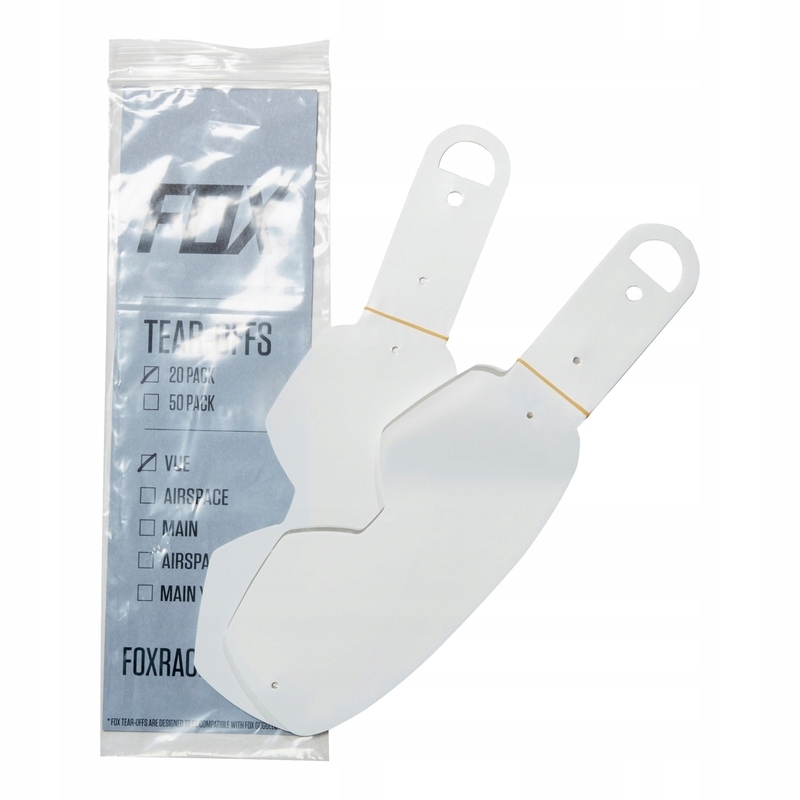 Zestaw Do Gogli Fox Vue Standard Tear OFFS-20PK Clear Ns (ns)