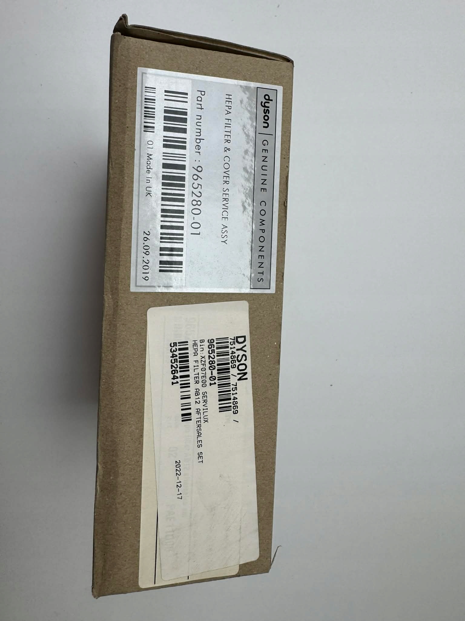 Dyson 965280-01 sada Hepa filtrů pro vysoušeče rukou Dyson Airblade V