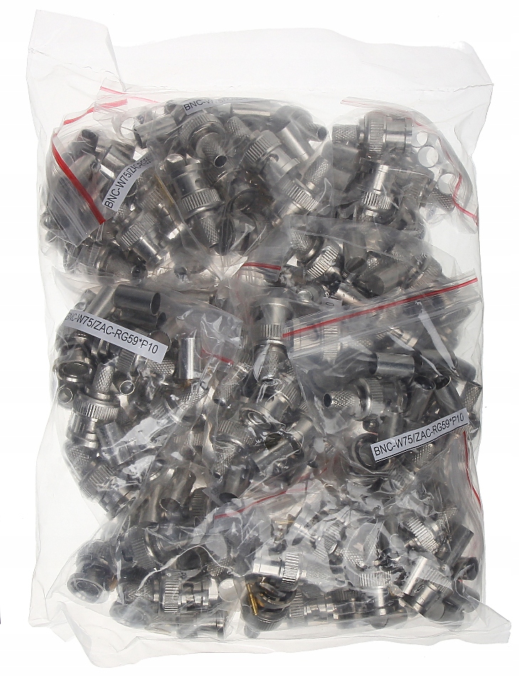 Zástrčka BNC-W75/ZAC-RG59*P100 balení 100 kusů