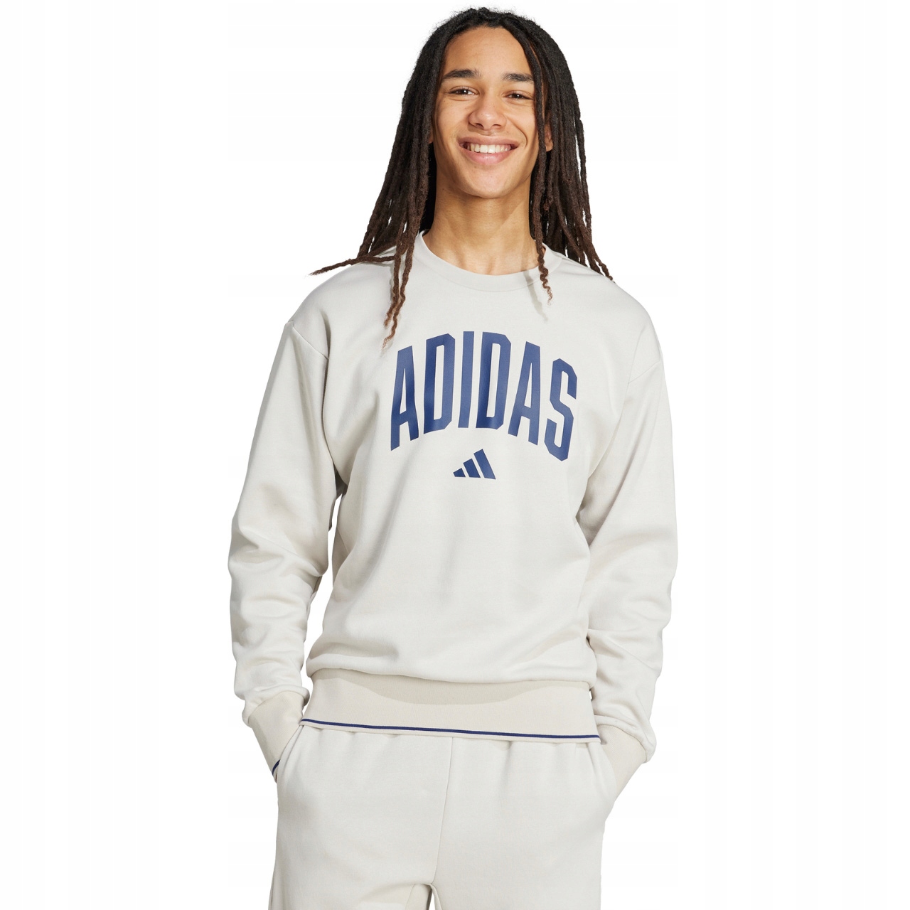 Pánská mikina adidas Collegiate Sweat šedá JM1732 Velikost S