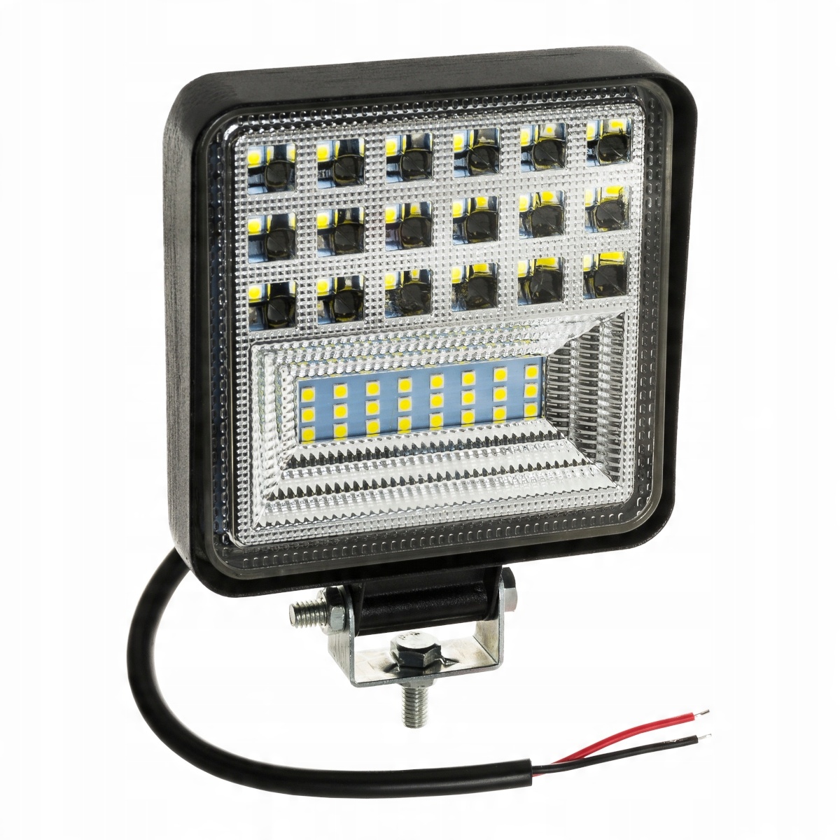 

Lampa robocza halogen Led 12-24V 126W czarna ramka