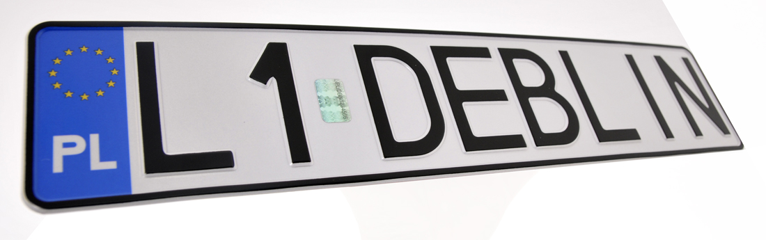 POLSKIE tablice do ramek rejestracyjnych HOLOGRAM EAN (GTIN) 5904800223223