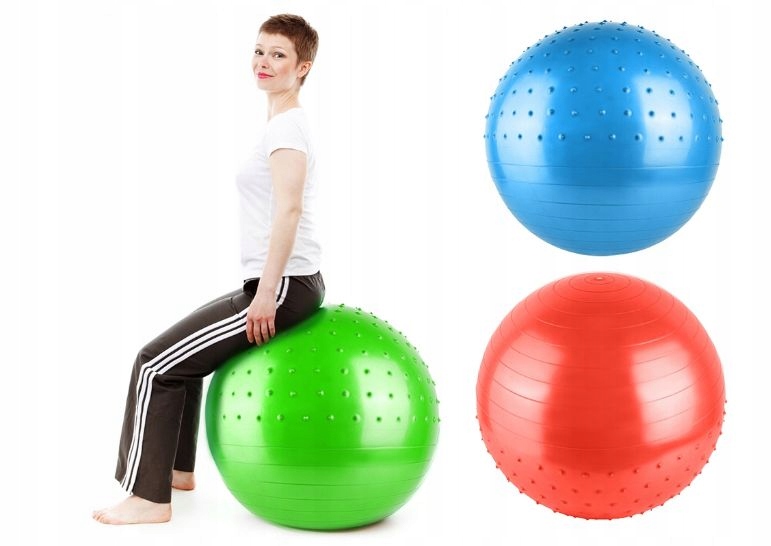 

Piłka Fitness Gimnastyczna 75 Rehabilitacyjna 2w1
