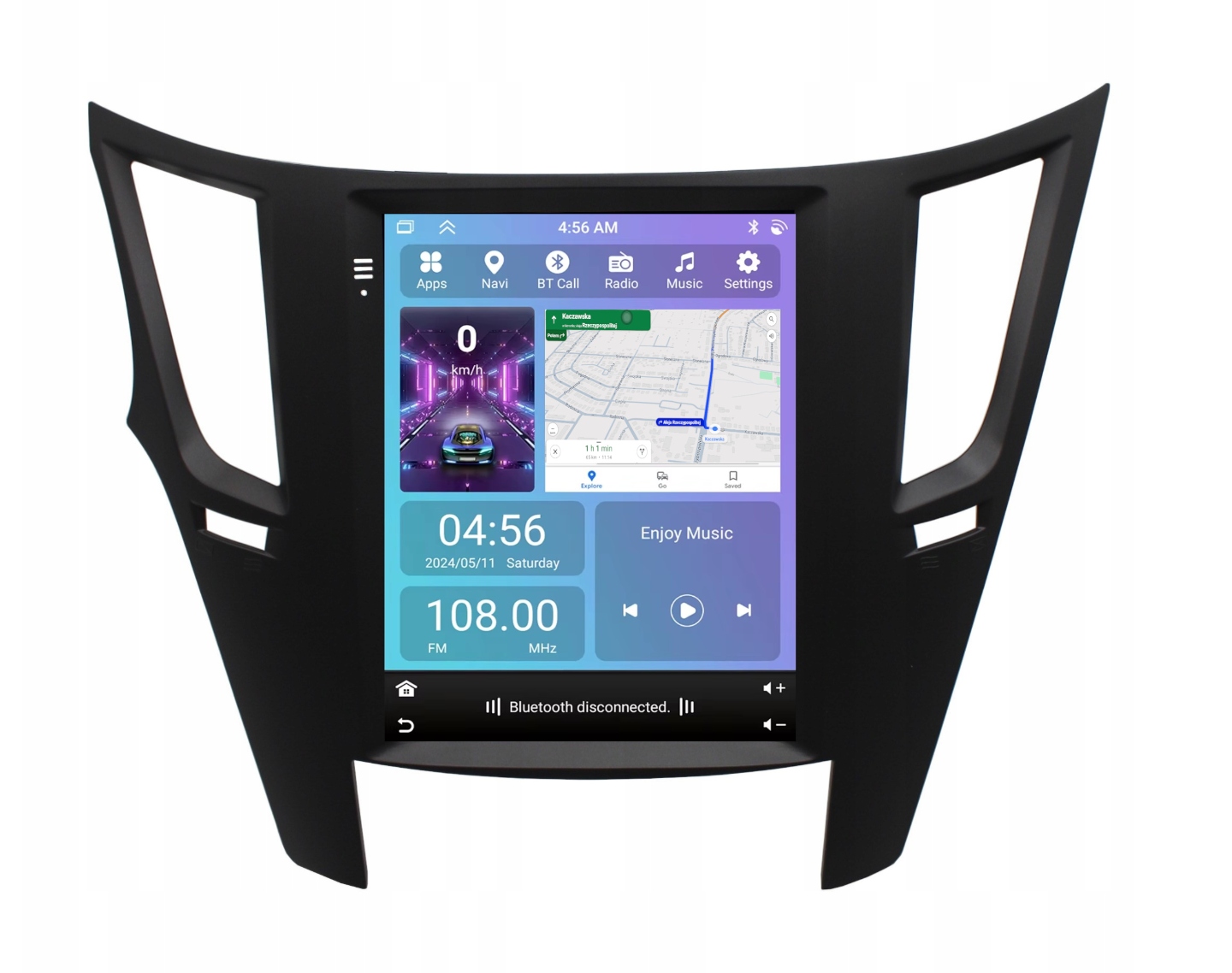 Radio Nawigacja Gps Subaru Outback 2010-2014 Android Carplay 2/64 Gb